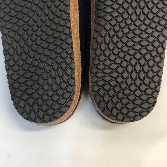 Women’s STEGMANN Navy Blue Wool Cork Clog Slippers - Picture 7 of 7